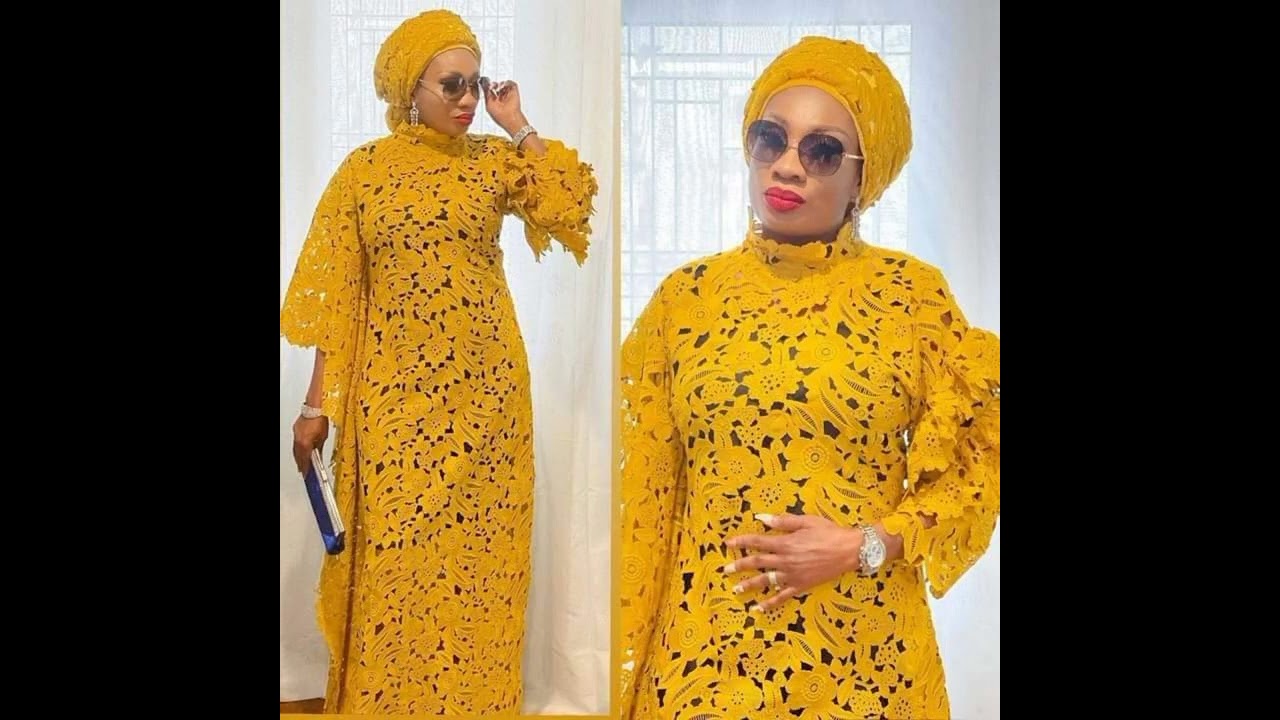 lace gown styles form mide martins bubu Gown｜TikTok Search